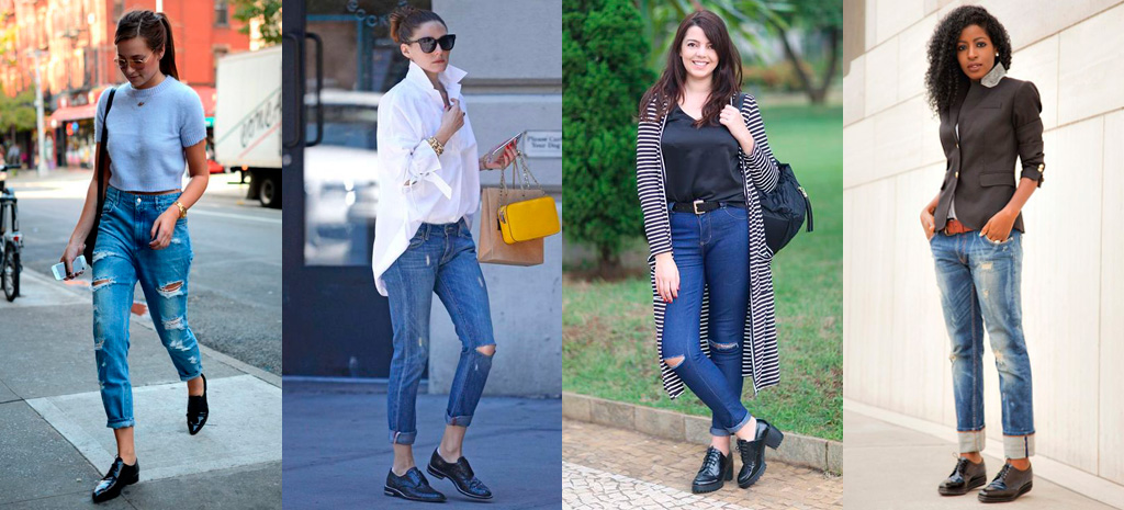 Looks moderno com jeans e oxford