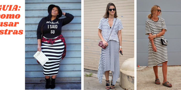 Como usar looks com listras pretas e brancas