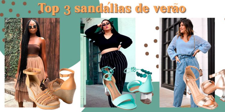 Top três: as sandálias que são tendência do verão