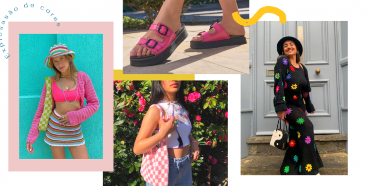 Tendência crochê em looks modernos