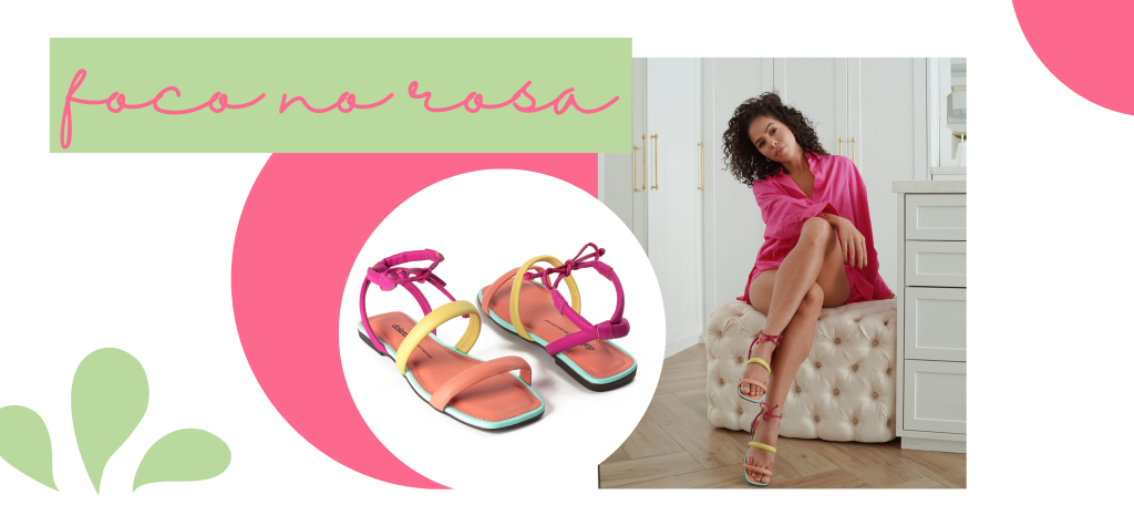 Rayza Inácio com cores: sandália multicolorida tudo de cor