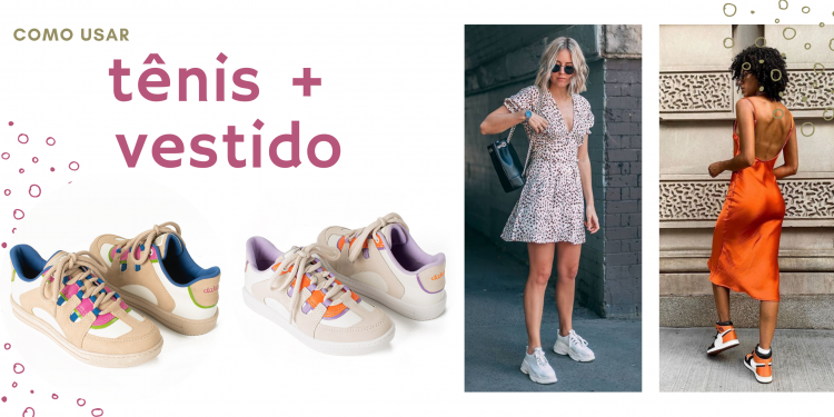 Match perfeito é tênis com vestido