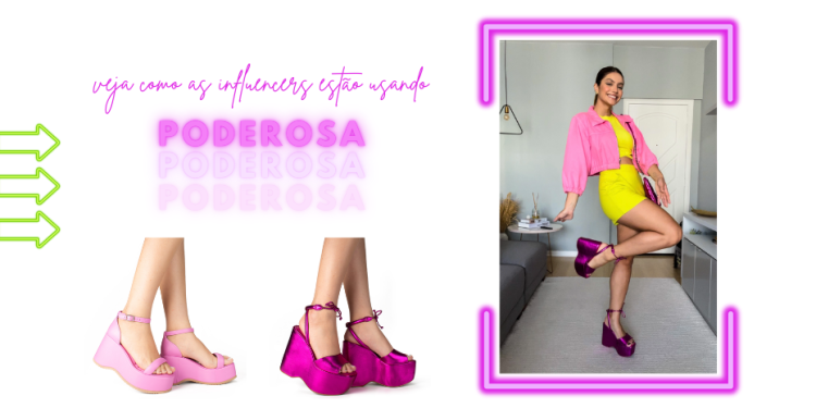 A sandália plataforma é tendência!