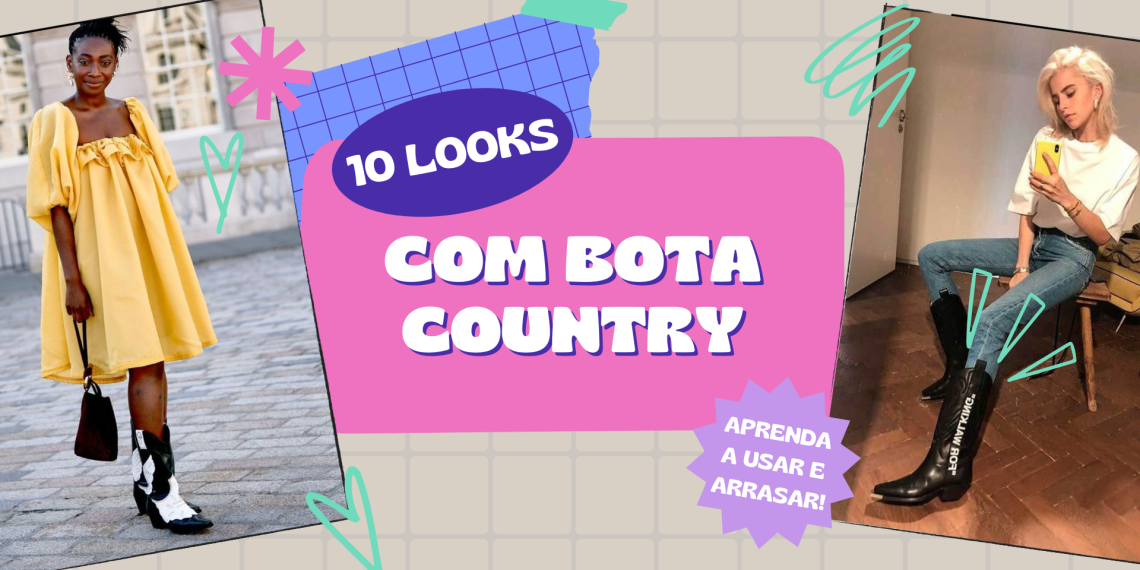 Aprenda a usar bota country. (Foto: divulgação).