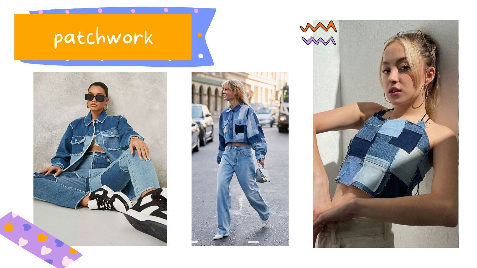 Modernize o jeans com o patchwork! (Fotos: divulgação).