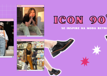Looks com o sapato icon 90’s são tendência! (Foto: divulgação).