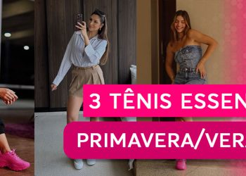 Três tênis essenciais para a Primavera/Verão 24. (Fotos: divulgação)