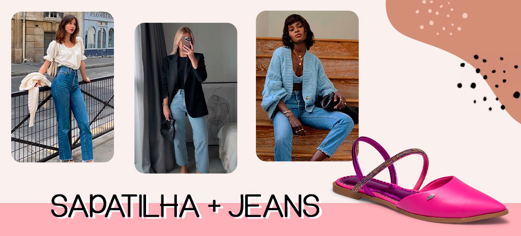 Calça jeans e sapatilha, combinação infalível