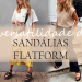 A versatilidade das sandálias flatforms. (Fotos: divulgação)