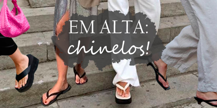 Chinelos estão em alta na moda. (Fotos: divulgação)