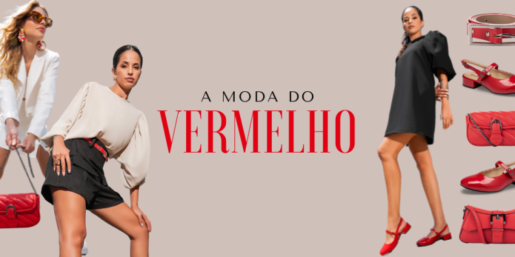 A moda do vermelho. (Fotos: divulgação)