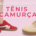 O tênis camurça é tendência. (Fotos: divulgação)