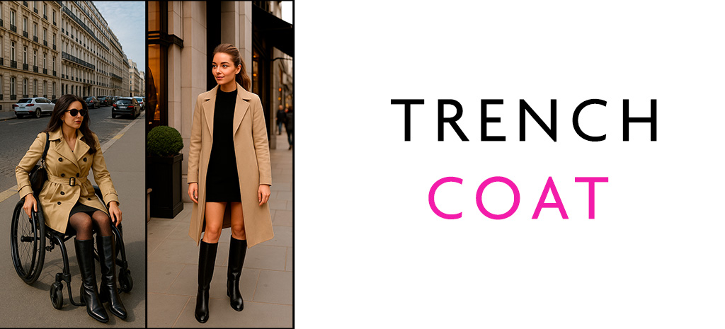 Bota de Cano Longo + Trench Coat. (Fotos: divulgação)