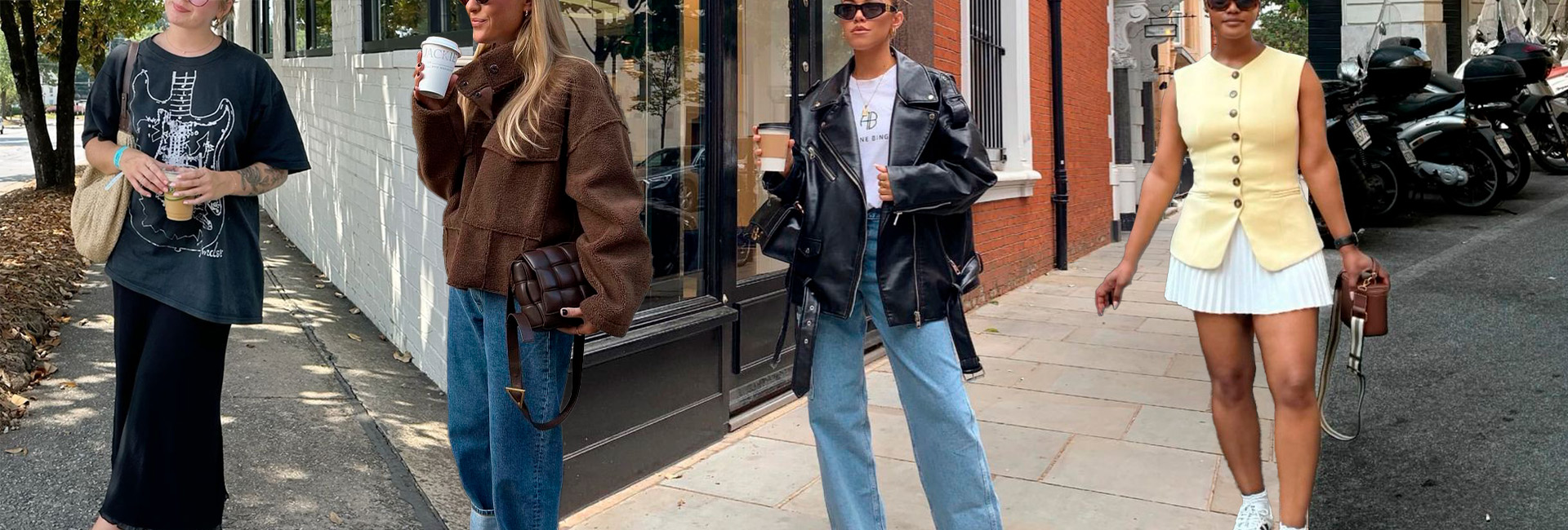 Tênis coloridos trazem um toque vibrante aos looks.