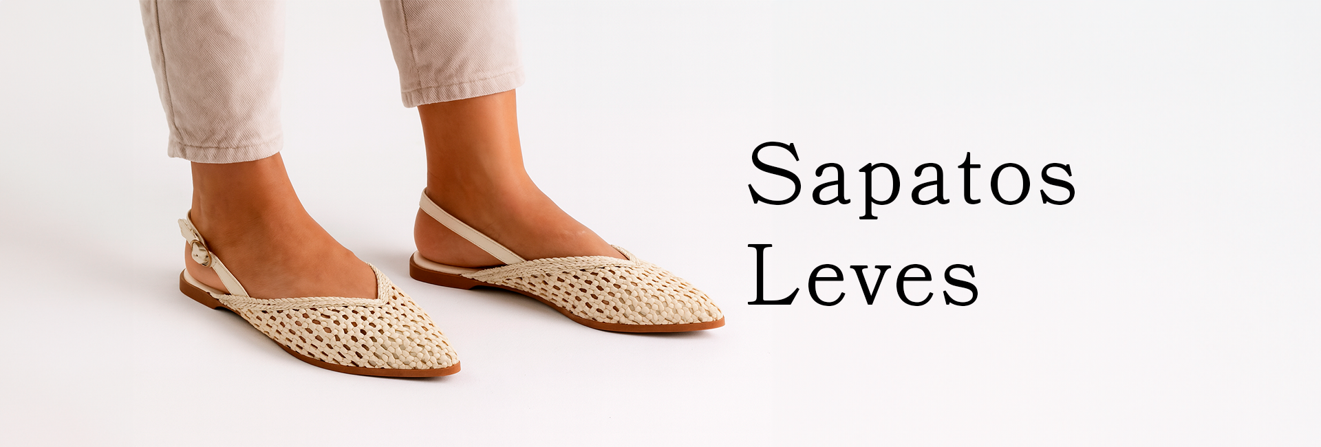 Sapatos leves: ideais para dias quentes.