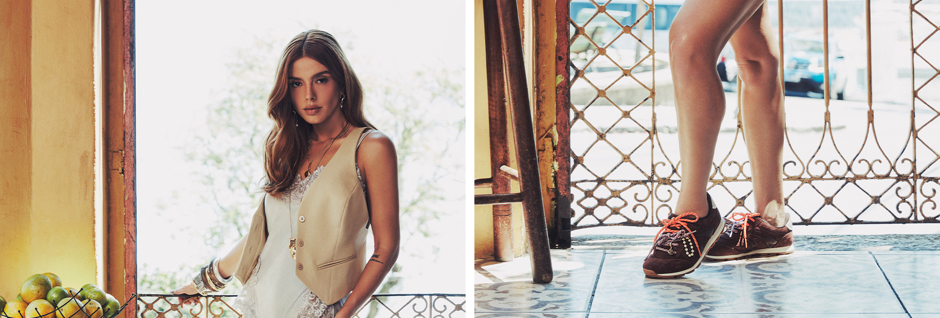 Gi Lancellotti com tênis Dakota.