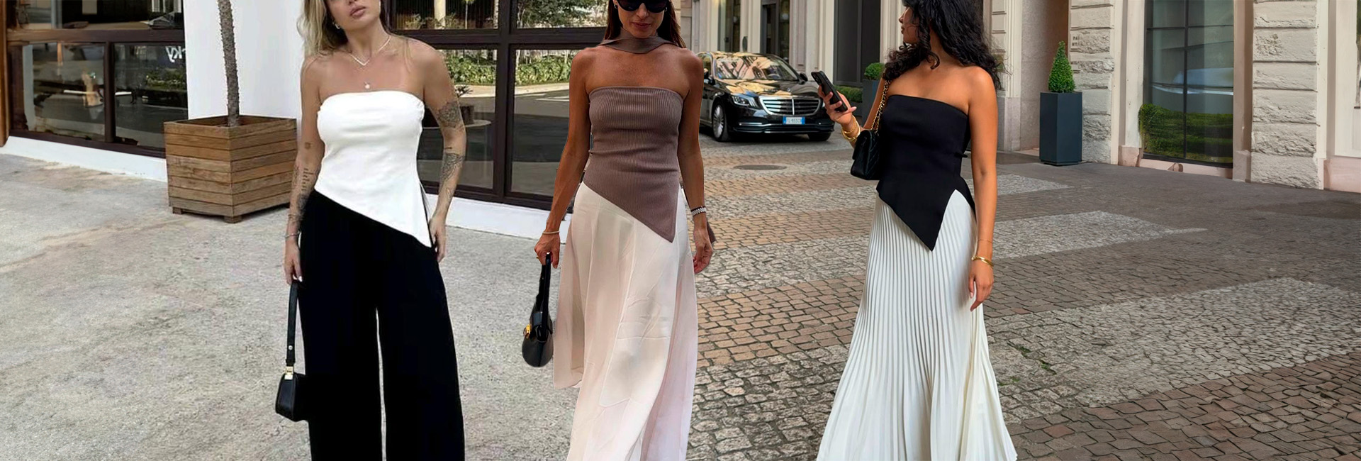 Blusa Sem Alça: Modelagens