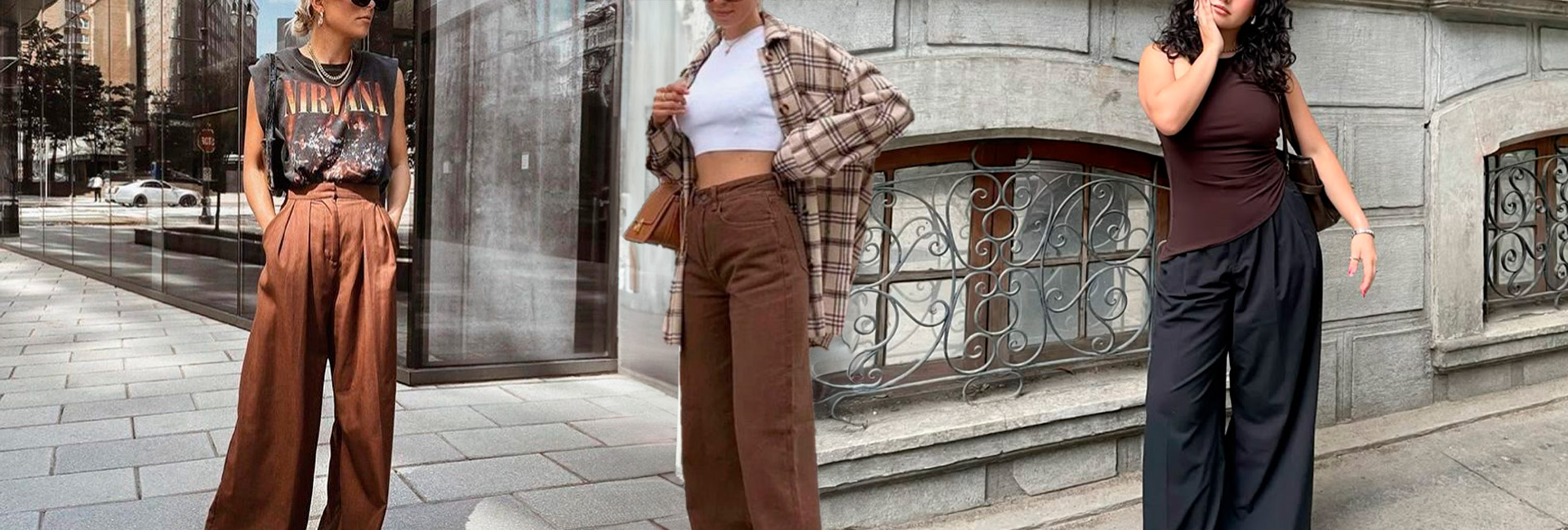 Mochilas em tons terrosos.